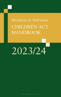 表紙画像: Hershman and McFarlane: Children Act Handbook 2023/24 1st edition 9781526527745