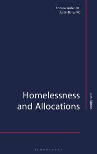 Titelbild: Homelessness and Allocations 13th edition 9781526528315