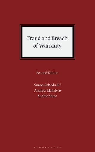 Cover image: Fraud and Breach of Warranty 2nd edition 9781526529022