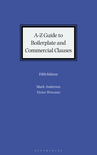 Cover image: A-Z Guide to Boilerplate and Commercial Clauses 5th edition 9781526529503