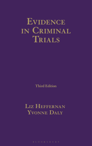 Cover image: Evidence in Criminal Trials 3rd edition