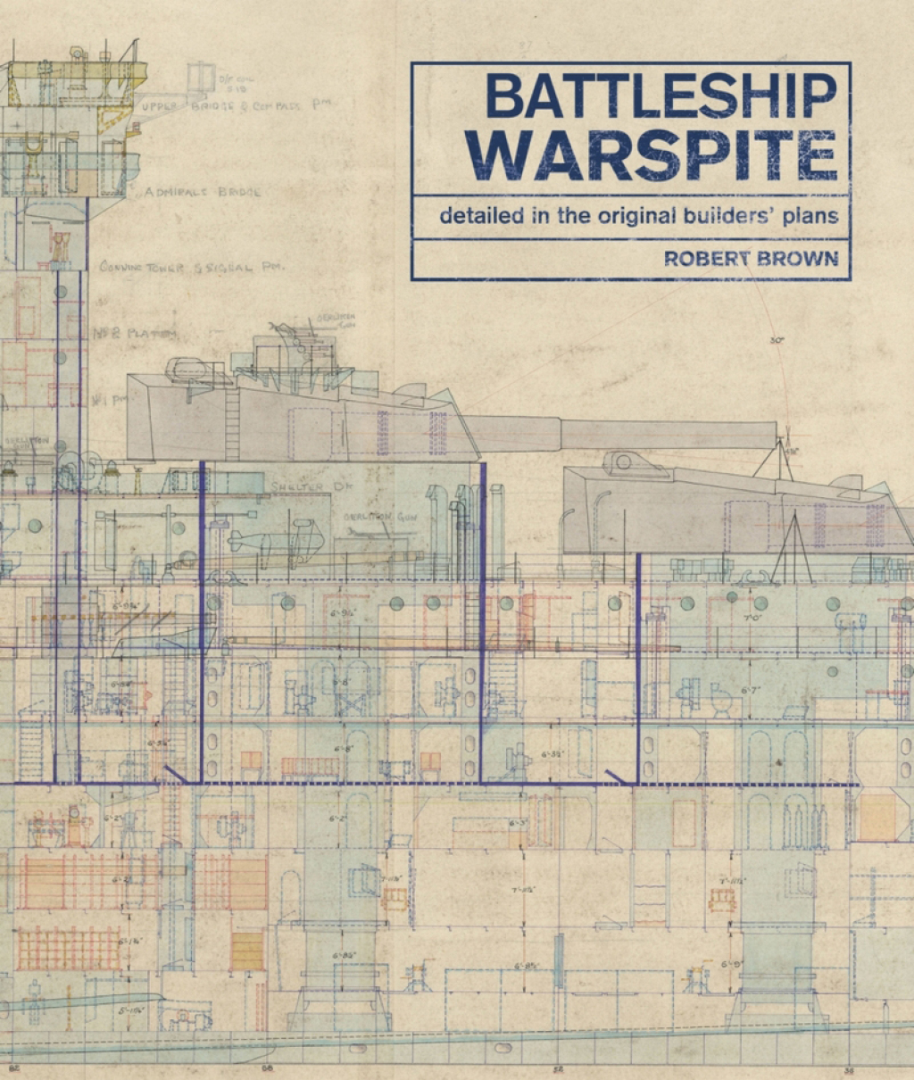 Battleship Warspite detailed in the original builders’ plans