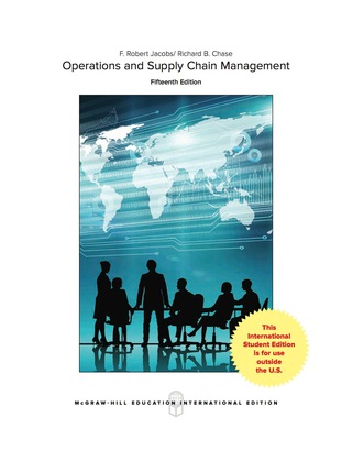 Cover image: OPERATIONS AND SUPPLY CHAIN MANAGEMENT 15th edition 9781259921797