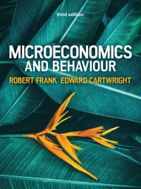 Cover image: EBOOK: Microeconomics and Behaviour, 3e 3rd edition 9781526847843