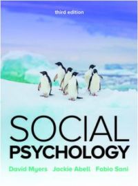 Cover image: Social Psychology 3rd edition 9781526847935