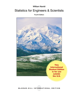 Omslagafbeelding: STATISTICS FOR ENGINEERS AND SCIENTISTS 4th edition 9781259251603