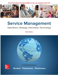 Cover image: SERVICE MANAGEMENT: OPERATIONS, STRATEGY, INFORMATION 9th edition 9781260092424