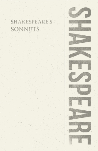 Imagen de portada: Shakespeare's Sonnets 9781408632598