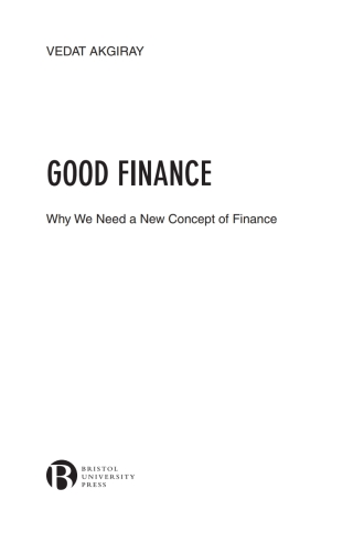 Cover image: Good Finance 1st edition 9781529200003
