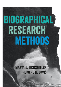 Imagen de portada: Biographical Research Methods 1st edition 9781529730852