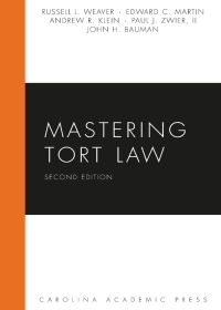 Cover image: Mastering Tort Law 2nd edition 9781611634419