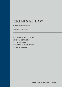 Cover image: Criminal Law: Cases and Materials 4th edition 9781531004187
