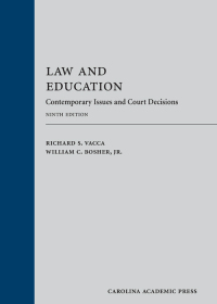 Imagen de portada: Law and Education: Contemporary Issues and Court Decisions 9th edition 9781531004804