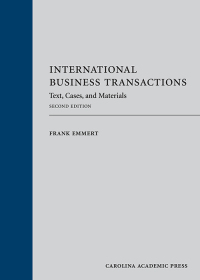 صورة الغلاف: International Business Transactions: Text, Cases, and Materials 2nd edition 9781531005672