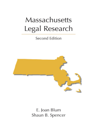 Cover image: Massachusetts Legal Research 2nd edition 9781611637618