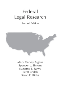 Cover image: Federal Legal Research 2nd edition 9781611637137