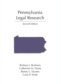 صورة الغلاف: Pennsylvania Legal Research 2nd edition 9781531007522