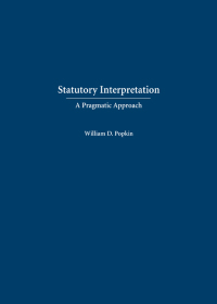 Imagen de portada: Statutory Interpretation: A Pragmatic Approach 1st edition 9781531007607