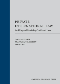 Imagen de portada: Private International Law: Avoiding and Resolving Conflict of Laws 1st edition 9781531008482