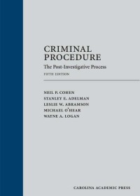 Imagen de portada: Criminal Procedure: The Post-Investigative Process 5th edition 9781531009205