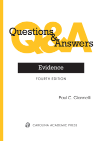 Omslagafbeelding: Questions & Answers: Evidence 4th edition 9781531009915