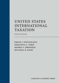 Imagen de portada: United States International Taxation 4th edition 9781531011185