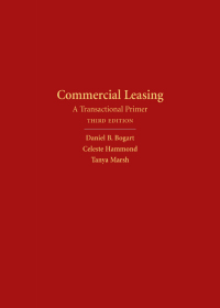 صورة الغلاف: Commercial Leasing: A Transactional Primer 3rd edition 9781531011888