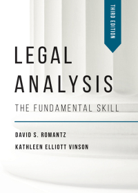 表紙画像: Legal Analysis: The Fundamental Skill 3rd edition 9781531011970