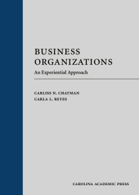 Omslagafbeelding: Business Organizations: An Experiential Approach 1st edition 9781531012076
