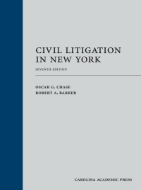 Imagen de portada: Civil Litigation in New York 7th edition 9781531013462