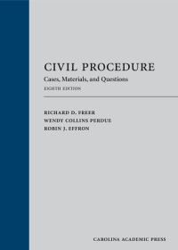 صورة الغلاف: Civil Procedure: Cases, Materials, and Questions 8th edition 9781531014087