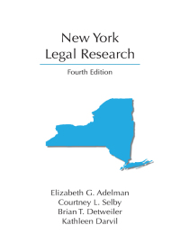 صورة الغلاف: New York Legal Research 4th edition 9781531016661