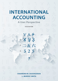 Imagen de portada: International Accounting: A User Perspective 5th edition 9781531018665