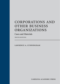 Cover image: Corporations and Other Business Organizations: Cases and Materials 10th edition 9781531019730