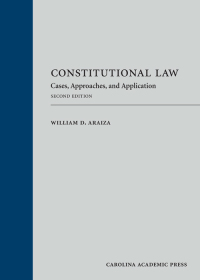 Cover image: Constitutional Law: Cases, Approaches, and Application 2nd edition 9781531020903