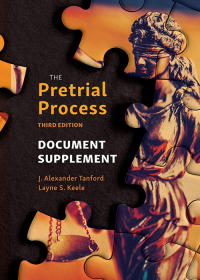 Cover image: The Pretrial Process Document Supplement 3rd edition 9781531021504