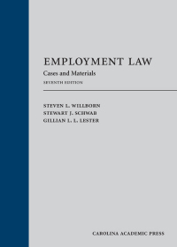 Cover image: Employment Law: Cases and Materials 7th edition 9781531022471