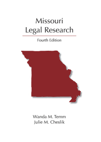 Cover image: Missouri Legal Research 4th edition 9781531022570