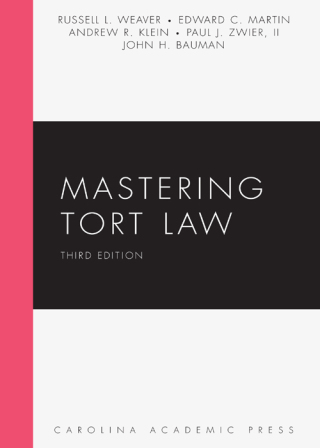 Cover image: Mastering Tort Law 3rd edition 9781531022778