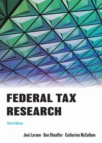 Imagen de portada: Federal Tax Research 3rd edition 9781531023607
