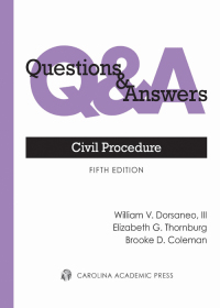 Cover image: Questions & Answers: Civil Procedure 5th edition 9781531023737