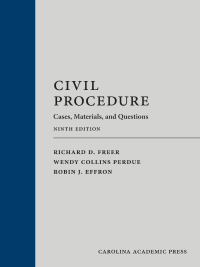 Cover image: Civil Procedure: Cases, Materials, and Questions 9th edition 9781531026271