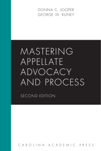 Titelbild: Mastering Appellate Advocacy and Process, Second Edition 2nd edition 9781531029173