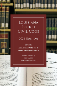 Imagen de portada: Louisiana Pocket Civil Code, 2024 Edition 1st edition 9781531030735