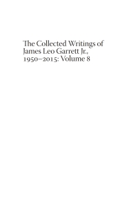 Cover image: The Collected Writings of James Leo Garrett Jr., 1950–2015: Volume Eight 9781532607509