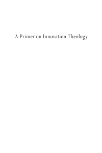 Cover image: A Primer on Innovation Theology 9781532608797