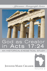 Cover image: God as Creator in Acts 17:24 9781532615368