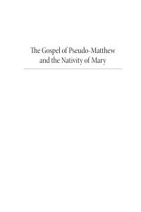 Cover image: The Gospel of Pseudo-Matthew and the Nativity of Mary 9781532637131