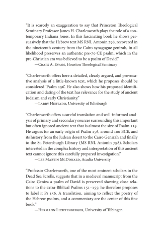 Cover image: Has Psalm 156 Been Found? 9781532642395