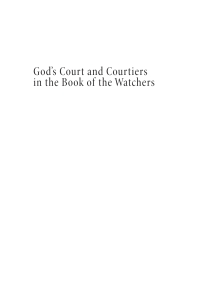 Cover image: God’s Court and Courtiers in the Book of the Watchers 9781625649089